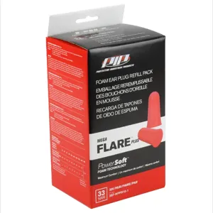 PIP 267-HPF910-1 Hearing Protection Ear Plugs, OS, Red, Box | CL8ZJD