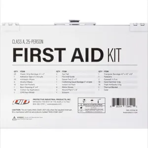 PIP 299-21025A-M First Aid Kit, ANSI Compliant, Clear, Each | CL9ANZ