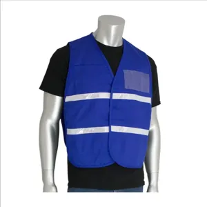 PIP 300-1504/2X-3X Protective Clothing High Visibilty Vest, 2XL-3XL, Red, Each | CL9AUG