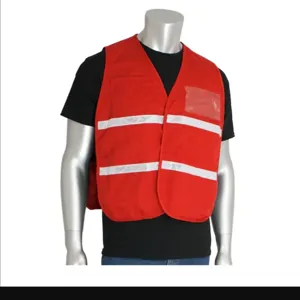 PIP 300-2508/M-XL Protective Clothing High Visibilty Vest, M-XL, White, Each | CL9AVX