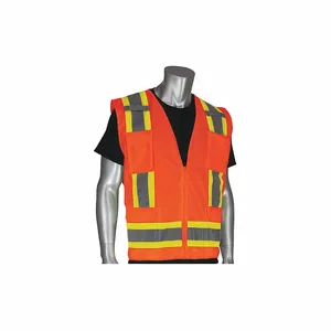 PIP 302-0500-ORG/2X Protective Clothing High Visibilty Vest, 2XL, Hi-Vis Orange, Each | CL9BAE