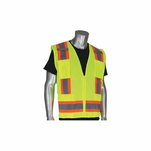 PIP 302-0500-YEL/2X Protective Clothing High Visibilty Vest, 2XL, Hi-Vis Yellow, Each | CL9BAQ