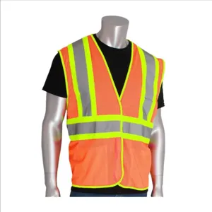 PIP 302-MVATOR-4X Protective Clothing High Visibilty Vest, 4XL, Hi-Vis Yellow, Each | CL9BPP