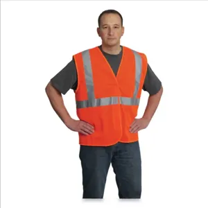 PIP 302-MVGOR-XL Protective Clothing High Visibilty Vest, XL, Hi-Vis Yellow, Each | CL9BQL