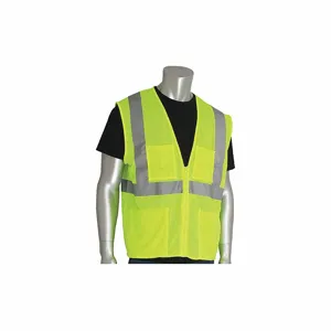 PIP 302-MVGZ4PLY-4X Protective Clothing High Visibilty Vest, 4XL, Hi-Vis Orange, Each | CL9BQP