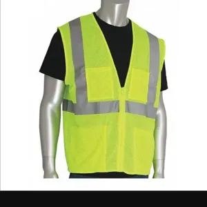 PIP 302-MVGZ4PLY-5X Protective Clothing High Visibilty Vest, 5XL, Hi-Vis Orange, Each | CL9BQQ