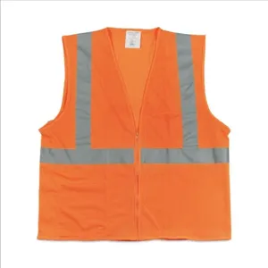 PIP 302-MVGZOR-XL Protective Clothing High Visibilty Vest, XL, Hi-Vis Yellow, Each | CL9BRW