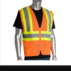 PIP 302-MVZPOR-XL Protective Clothing High Visibilty Vest, XL, Hi-Vis Yellow, Each | CL9BUF