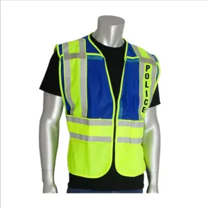 PIP 302-PSV-BLU-M/XL Protective Clothing High Visibilty Vest, M-XL, Red, Each | CL9BVE