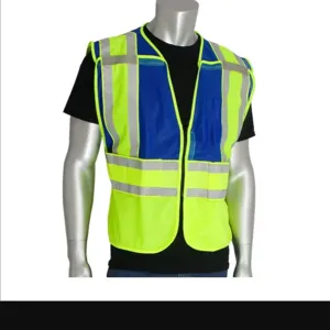 PIP 302-PSV-BLU-NL-2X/5X Protective Clothing High Visibilty Vest, 2XL-5XL, Red, Each | CL9BVF