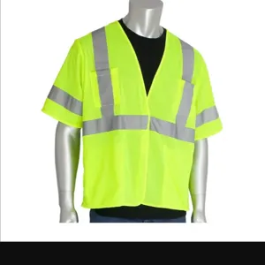 PIP 303-HSVELY-XL Protective Clothing High Visibilty Vest, XL, Hi-Vis Orange, Each | CL9CCW