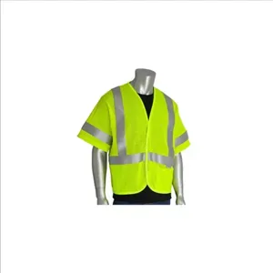 PIP 305-3100-XL Protective Clothing Flame Resistant Vests, XL, Hi-Vis Yellow, Each | CL9CGM