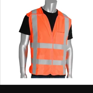 PIP 305-5PVFROR-4X/5X Protective Clothing High Visibilty Vest, 4XL-5XL, Hi-Vis Yellow, Each | CL9CHB