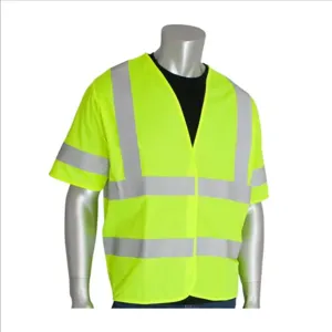 PIP 305-HSSVFRLY-L/XL Protective Clothing High Visibilty Vest, L-XL, Hi-Vis Orange, Each | CL9CHG