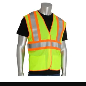 PIP 305-MVFRLY-S/M Protective Clothing High Visibilty Vest, S-M, Hi-Vis Yellow, Each | CL9CHW