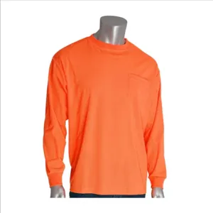 PIP 310-1100-OR/5X Protective Clothing High Visibility Shirt, 5XL, Hi-Vis Yellow, Each | CL9CLY