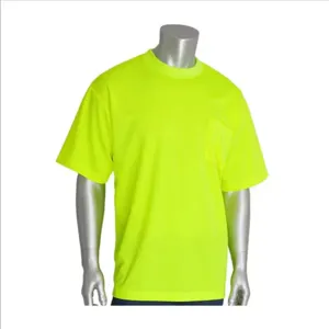 PIP 310-CNTSNLY-4X Protective Clothing High Visibility Shirt, 4XL, Hi-Vis Orange, Each | CL9CMY