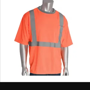 PIP 312-1200-OR/M Protective Clothing High Visibility Shirt, M, Hi-Vis Yellow, Each | CL9CQJ