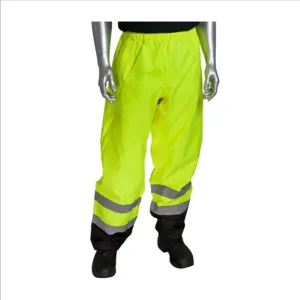 PIP 318-1757-YEL/2X Protective Clothing High Visibilty Pant, 2XL, Hi-Vis Yellow, Each | CL9DAV