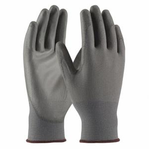 PIP 33-G115 Coated Glove, M, Polyurethane, ANSI Abrasion Level 2, Gray, 12 Pack | CT7UNE 55TL66