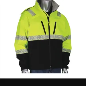 PIP 333-1550-LY/5X Protective Clothing High Visibilty Jacket, 5XL, Hi-Vis Yellow, Each | CL9DRP