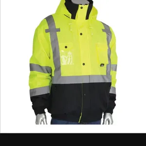 PIP 333-1770-LY/XL Protective Clothing High Visibilty Jacket, XL, Hi-Vis Orange, Each | CL9DWW