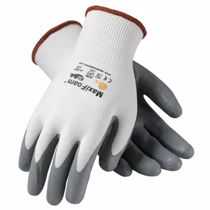 PIP 34-800V/L Hand Protection Seamless Glove Coated, L, Hi-Vis Orange, Pair | CL9EFC