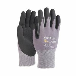 PIP 34-874 Beschichteter Handschuh, XS, Mikroschaum, Nitril, Nitril, Strickbündchen, Grau/Schwarz, 1 Paar | CT7UPM 43YT38