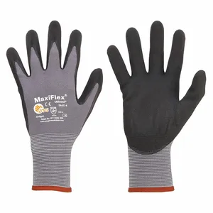 PIP 34-874/L Hand Protection Seamless Glove Coated, L, Gray, Dozen | CL9EHY