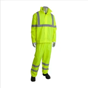 PIP 353-1000LY-S/M Protective Clothing Rainwear Suit, S-M, Hi-Vis Yellow, Each | CL9EXL