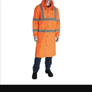 PIP 353-1048-OR/4X Protective Clothing Rainwear Suit, 4XL, Hi-Vis Yellow, Each | CL9EYC