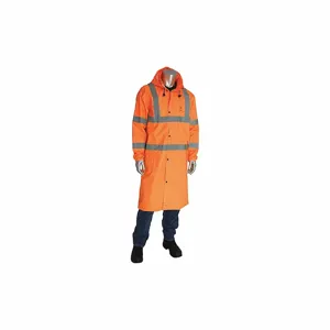 PIP 353-1048-OR/S Protective Clothing Rainwear Suit, S, Hi-Vis Orange, Each | CL9EYG