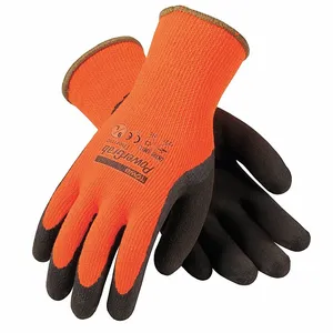 PIP 41-1400/L Hand Protection Insulated Coated Gloves, L, Hi-Vis Yellow, Dozen | CL9GVG