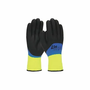 PIP 41-1415/XL Hand Protection Insulated Coated Gloves, XL, Hi-Vis Yellow, Dozen | CL9GVW