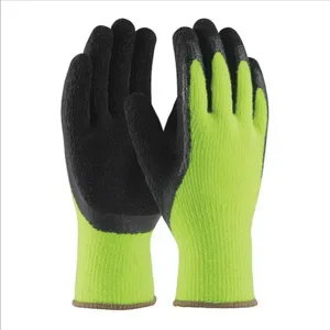 PIP 41-1420/L Hand Protection Insulated Coated Gloves, L, Hi-Vis Yellow, Dozen | CL9GWD