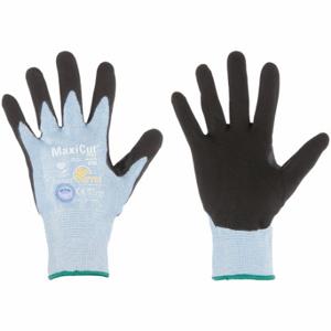 PIP 44-6745 Cut-Resistant Glove, M, Ansi Cut Level A3, Palm, Dipped, Foam Nitrile, Sandy, Blue, 12 PK | CT7UVD 55TM34