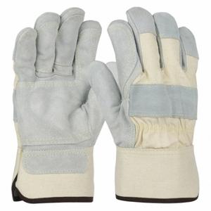 PIP 500DP-AA Leather Gloves, Size S, Double Palm, Cowhide, Premium, Glove, Full Finger, Safety Cuff | CT7UWF 55TM48