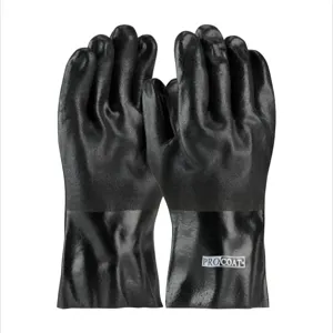 PIP 58-8230DD Hand Protection Chemical Resistant Coated Gloves, Men, Brown, Dozen | CL9JJW