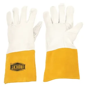 PIP 6141/L Welding Protection Gloves, L, Brown, Pair | CL9JNX