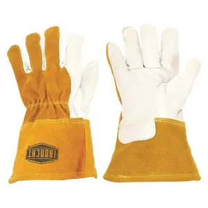 PIP 6143/L Welding Protection Gloves, L, Natural, Dozen | CL9JPE