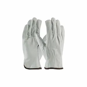 PIP 68-105/M Hand Protection Leather Driver Gloves, M, Natural, Dozen | CL9JXF