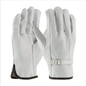 PIP 68-153/M Hand Protection Leather Driver Gloves, M, Natural, Dozen | CL9JYA