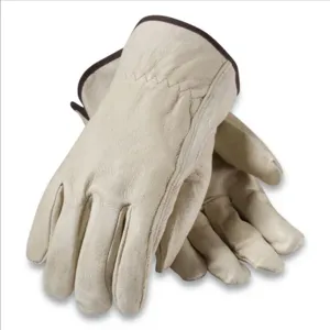 PIP 70-361/M Hand Protection Leather Driver Gloves, M, Gold, Dozen | CL9KCU