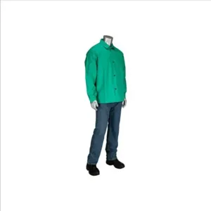 PIP 7040/2XL Welding Protection Jacket, 2XL, Green, Each | CL9KFG