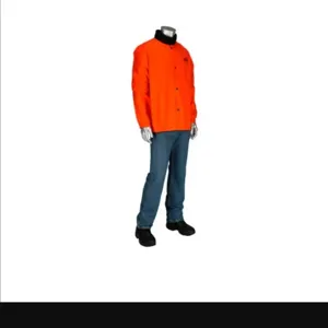 PIP 7050O/2XL Welding Protection Jacket, 2XL, Red, Each | CL9KHC