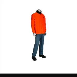 PIP 7050O/XL Welding Protection Jacket, XL, Red, Each | CL9KHJ