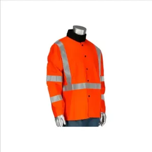 PIP 7060/M Welding Protection Jacket, M, Green, Each | CL9KJV