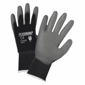 PIP 715SUGB Coated Glove, XS, Polyurethane, ANSI Abrasion Level 1, Black, 12 Pack | CT7UPQ 55TM97