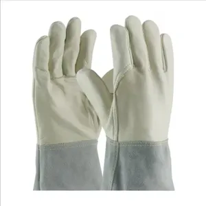 PIP 75-2022/XL Welding Protection Gloves, XL, Natural, Dozen | CL9LAC