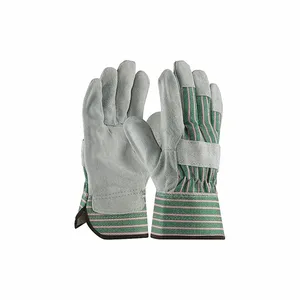 PIP 83-6563/L Hand Protection Leather Palm Gloves, L, Green, Dozen | CL9LJM